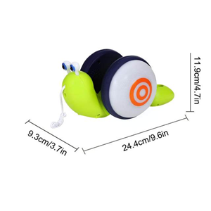 حلزون موزیکال طناب دار سبز pull - along snail toy -اسباب بازی